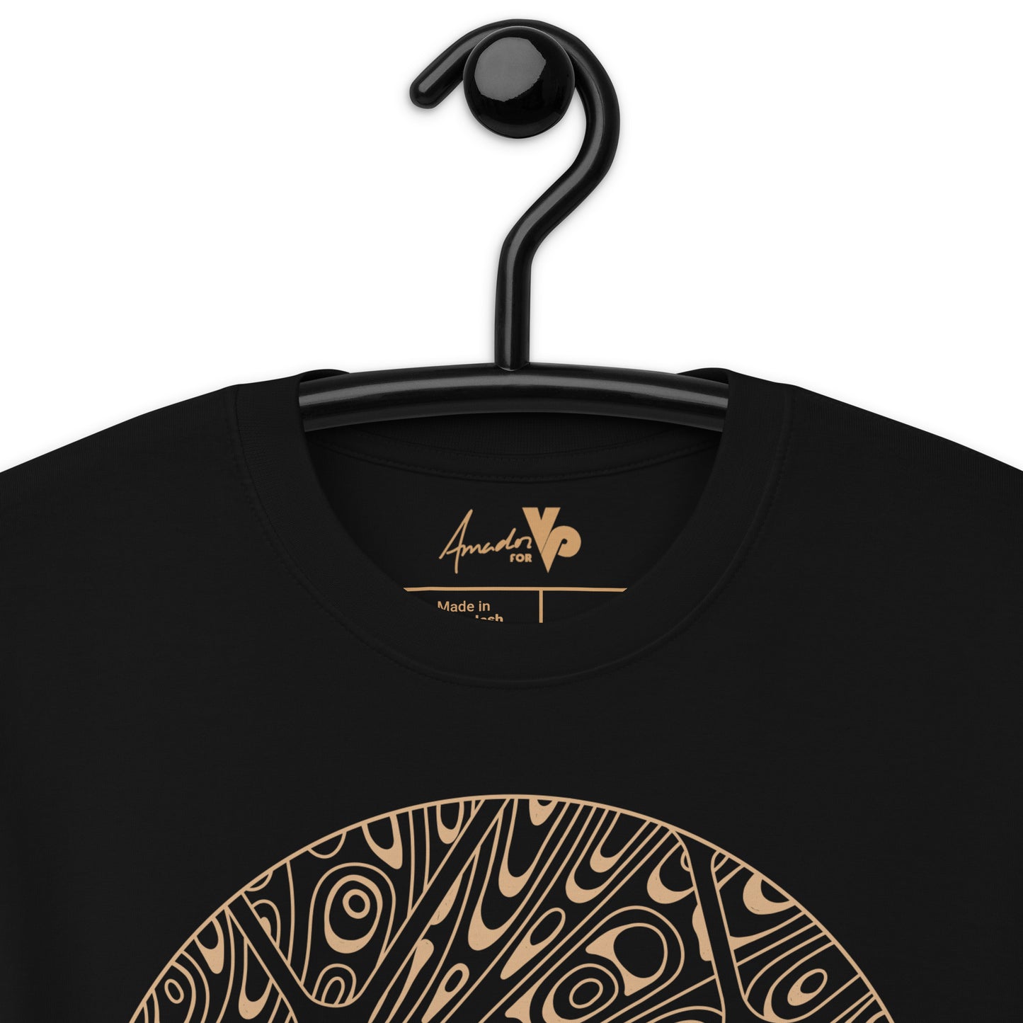 AMADOR T-SHIRT | BROWN ON BLACK