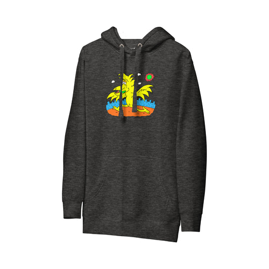 RUNT HOODIE | RUNTSTER BIRD ON CHARCOAL HEATHER
