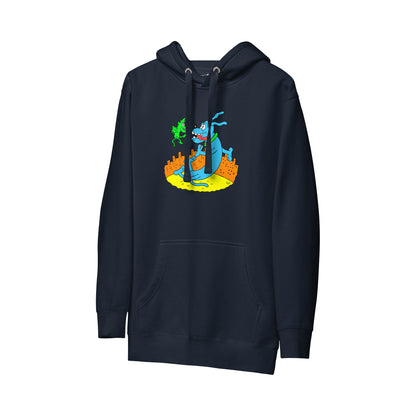 RUNT HOODIE | RUNTSTER DOG ON NAVY