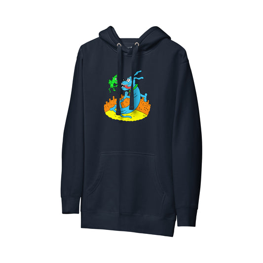 RUNT HOODIE | RUNTSTER DOG ON NAVY