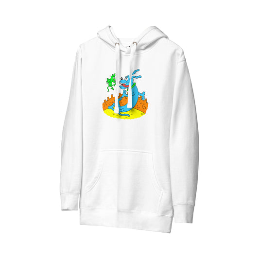 RUNT HOODIE | RUNTSTER DOG ON WHITE