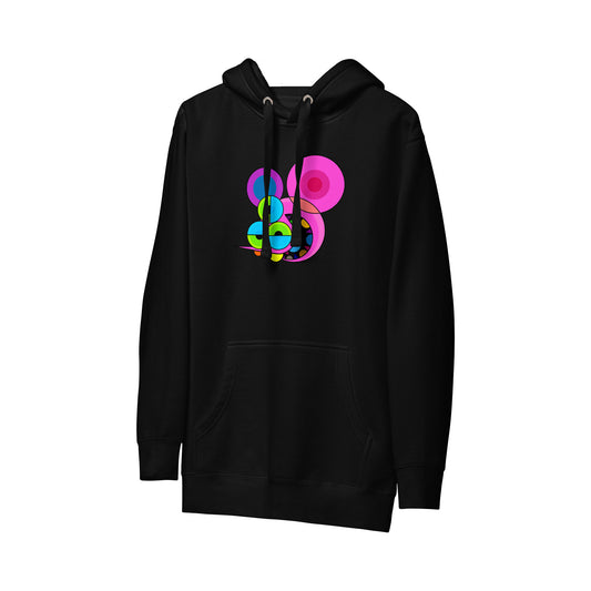 DALEK HOODIE | PINK SPACEMONKEY ON BLACK