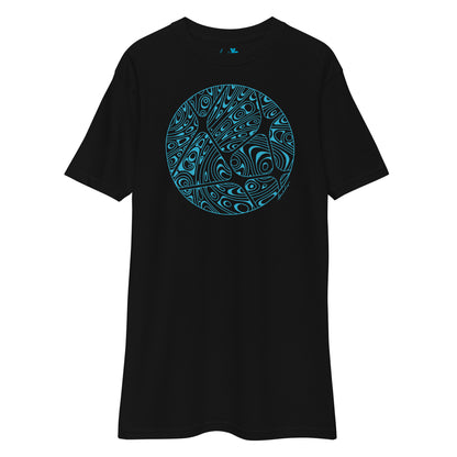 AMADOR T-SHIRT | BLUE ON BLACK