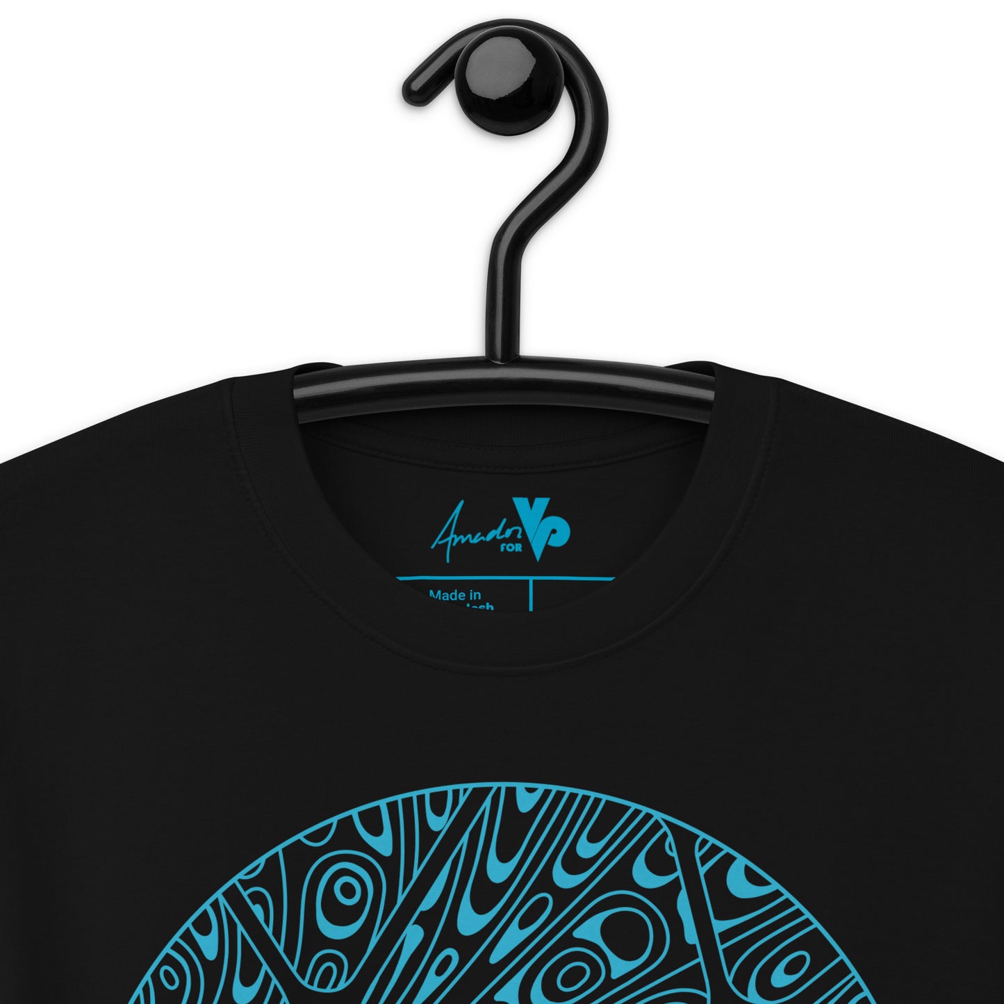 AMADOR T-SHIRT | BLUE ON BLACK