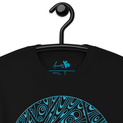 AMADOR T-SHIRT | BLUE ON BLACK