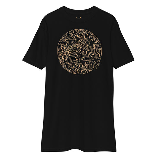 AMADOR T-SHIRT | BROWN ON BLACK