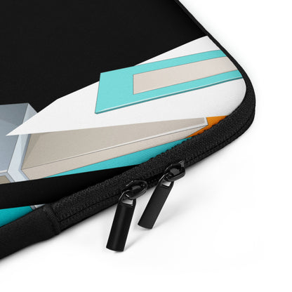 DAIM LAPTOP SLEEVE | ORANGE CUTS ON BLACK
