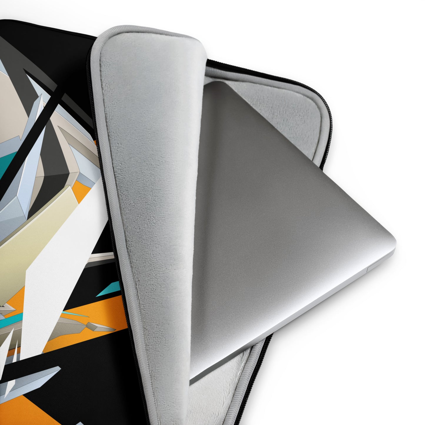 DAIM LAPTOP SLEEVE | ORANGE CUTS ON BLACK